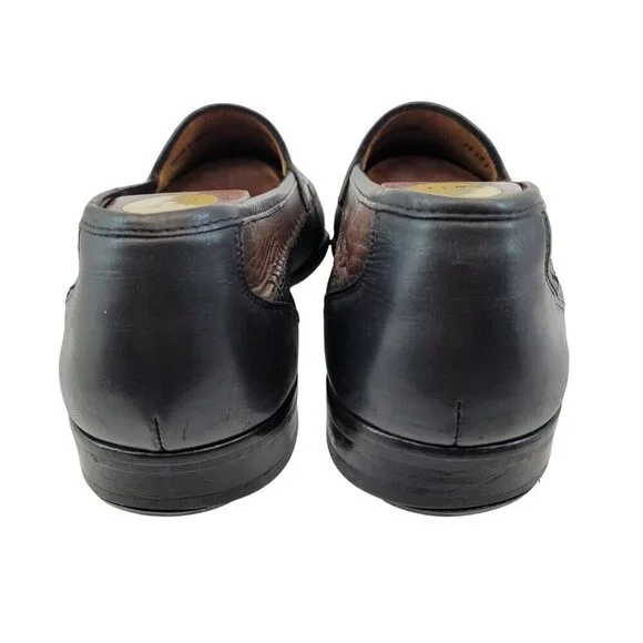 Mezlan Brown & Black Color block Italian Leather Loafers size 9 M